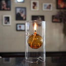 Lámpara de Aceite de Vidrio Borosilicato 15 cm (Huracán)