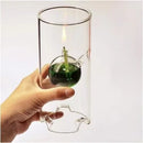 Lámpara de Aceite de Vidrio Borosilicato 15 cm (Huracán)