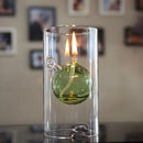 Lámpara de Aceite de Vidrio Borosilicato 15 cm (Huracán)