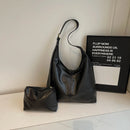 Set Bolso Tote 2 en 1 de Cuero PU Vintage