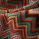 Manta Boho para Sofá en Tricô Geométrico