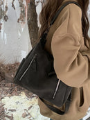 Bolso Cruzado Hobo de Cuero PU Mate Retro