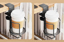 Portavasos de Escritorio Giratorio 2 en 1 (Vaso + Auriculares)