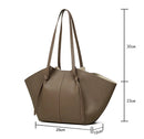 Bolso Tote Ala de Murciélago en Cuero Genuino
