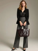 Bolso Tote Retro de Cuero Encerado con Aceite