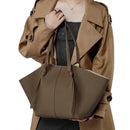 Bolso Tote Ala de Murciélago en Cuero Genuino