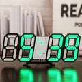 Reloj Digital LED 3D de Mesa y Pared