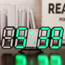 Reloj Digital LED 3D de Mesa y Pared