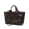 Bolso Tote Retro de Cuero Encerado con Aceite