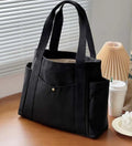 Bolso de Lona Multibolsillos Estilo Preppy