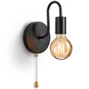 Aplique de Pared Industrial Negro E27 Vintage