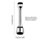 Extensor de Grifo de Acero Inoxidable Giratorio (2 modos)
