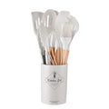 Set de Utensilios de Cocina de Silicona 12 Piezas con Mango de Madera