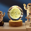 Bola de Cristal 3D Sistema Solar con Luz LED (6 cm)