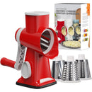 Rallador Rotatorio Manual 3 en 1 (Cuchillas de Acero Inoxidable)