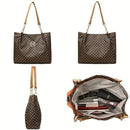 Bolso Tote Monograma Vintage con Cadena Dorada