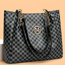 Bolso Tote Monograma Vintage con Cadena Dorada