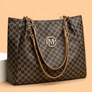 Bolso Tote Monograma Vintage con Cadena Dorada