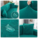 Funda Jacquard para Sofá Verde Teal Antideslizante (1 pieza)