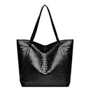 Bolso Tote con Grabado Cocodrilo Retro