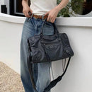 Bolso Motociclista Y2K de Cuero PU Urbano
