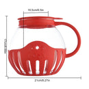 Popper de Palomitas para Microondas de Vidrio Borosilicato 2,25QT