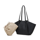 Bolso Tote Ala de Murciélago en Cuero Genuino