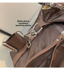 Bolso de Hombro Vintage de Nailon Impermeable Gran Capacidad