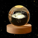 Bola de Cristal 3D Sistema Solar con Luz LED (6 cm)