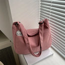 Cartera Crossbody de Pana Media Luna