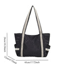 Cartera Tote Lunares Encaje · Estilo Coreano Vintage