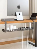 Bandeja Organizadora de Cables Bajo Escritorio Extensible (Metal)