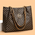 Bolso Tote Monograma Vintage con Cadena Dorada