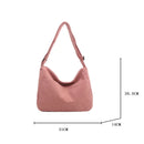 Cartera Crossbody de Pana Media Luna