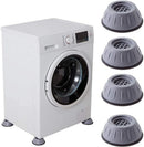 Almohadillas Antivibración para Lavadora 4 Piezas (Gris)