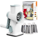 Rallador Rotatorio Manual 3 en 1 (Cuchillas de Acero Inoxidable)