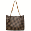 Bolso Tote Monograma Vintage con Cadena Dorada