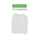 Colador Triangular para Fregadero con 50 Mallas Descartables + Cinta Adhesiva