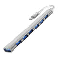 Hub USB-C 7 Puertos USB 3.0 (7-en-1) OTG