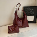 Set Bolso Tote 2 en 1 de Cuero PU Vintage