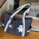 Cartera Tote Lunares Encaje · Estilo Coreano Vintage