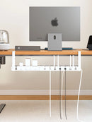 Bandeja Organizadora de Cables Bajo Escritorio Extensible (Metal)