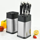 Afiador de facas inox em cozinha moderna e organizada