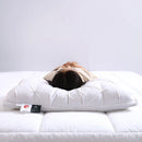 Almohada pluma de ganso like 48x74 algodón con apoyo amplio y cómodo