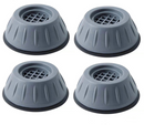 Kit de 4 almohadillas antivibración para lavadora en goma gris resistente al desgaste