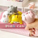 Apoya muñeca kawaii para escritorio con efecto slow rising, tacto suave