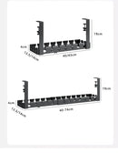 Bandeja organizadora de cables bajo escritorio extensible de metal, ajuste a la mesa