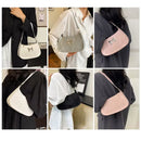 Bolso baguette con moño en tres colores negro blanco y rosa estilo coquette balletcore