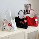 Bolso Hello Kitty de lona mujer en tres colores blanco negro y rojo