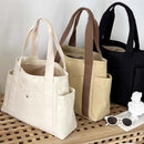 Bolso de lona mujer trabajo en tres colores beige crema y negro